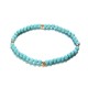 Bohemian Blue Beaded Anklet A Set of Wax Rope Beads Multilayer Anklets Ethnic Jewelry for Women