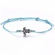 Bohemian Turtle Anklet Adjustable Wax Rope Black Blue White Ankle Bracelet Ankle Ring Foot Jewelry