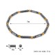 Minimalism Magnet Stone Beads Elastic Anklet Bracelet Fashion Healing Jewelry for Women Men