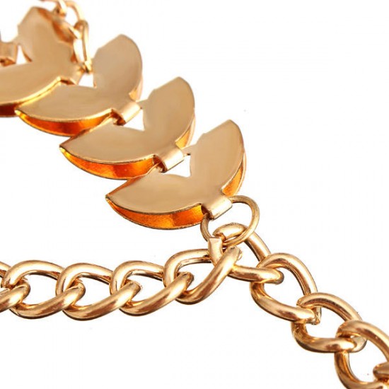 Punk Gold Multilayer Tassels Chain Anklet Beach Bracelet