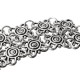 Vintage Antique Silver Flowers Beach Anklet Women Jewelry