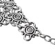 Vintage Antique Silver Flowers Beach Anklet Women Jewelry