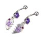 2pcs Crystal Best Friend Navel Belly Button Rings Piercing Jewelry