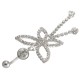 Butterfly Belly Ring Tassels Crystal Sexy Body Jewelry For Navel Bar