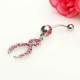 Crystal Shears Shape Cross Navel Belly Button Ring Piercing Jewelry Crystal Shears Shape Cross Navel Belly Button Ring Piercing Jewelry
