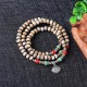 108pcs Tibetan Buddhist Handmade Ceramic Beads Multilayer Bracelet