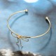 3Pcs Designer Bracelet Sets Bowknot Heart Gold Charming Chain Bracelets for Women