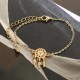3Pcs Trendy Bracelet Sets Bowknot Rhinestones Heart Feather Gold Bangle for Women 3Pcs Trendy Bracelet Sets Bowknot Rhinestones Heart Feather Gold Bangle for Women