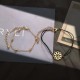 3Pcs Trendy Bracelet Sets Feather Heart Gold Bangle Open-end Charming Bracelets for Women