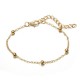 4 Pcs Gold Women Bracelet Set Casual Fashion Style Fruits Bracelet Shell Letter Pendant Bracelet