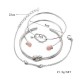 4 Pcs Sweet Bracelet Bangle Set Arrow Geometric Open Adjustable Bangle Bracelet For Women 4 Pcs Sweet Bracelet Bangle Set Arrow Geometric Open Adjustable Bangle Bracelet For Women