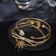 Elegant Cuff Bracelets Chain Dream Net Bowknot Crystal Heart Fashion Multilayer Bracelet for Women Elegant Cuff Bracelets Chain Dream Net Bowknot Crystal Heart Fashion Multilayer Bracelet for Women