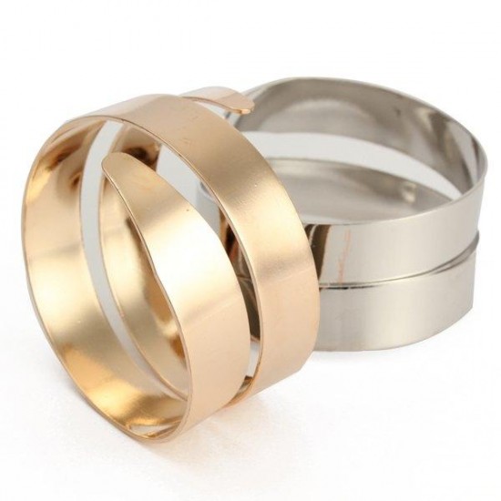 Gold Silver Cuff Upper Arm Bracelet Bangle For Women Gold Silver Cuff Upper Arm Bracelet Bangle For Women