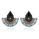 1 Pair Bohemian Crystal Rhinestones Fan Shaped Water Drop Retro Earrings for Women 1 Pair Bohemian Crystal Rhinestones Fan Shaped Water Drop Retro Earrings for Women