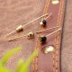 5 Pairs Of Earrings Tassels Stars Rhinestone Cylinder Women Earring Set