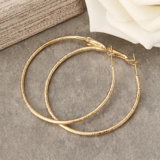 6 Pairs Fashion Hoop Earrings Set Gold Silver Stud Earrings Women Jewelry