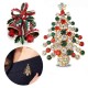 2 Pcs Brooches Combination Christmas Tree and Jingle Bell Best Gift