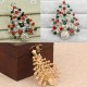 Christmas Tree Rhinestone Brooches Pins Christmas Gift