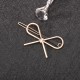 Cute Girl's Metal Silver Gold Color Bowknot Hair Clip Practical Ponytail Holder Hair Accessories