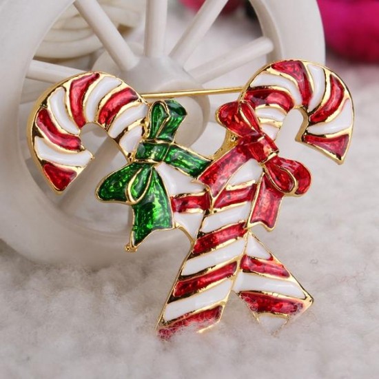 Different Styles  Santa Socks Trees Alloy Christmas Brooch Pins For Christmas