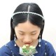 Elegant Hair Band Sweet Flower Pearl Pendant Fake Earrings Headbrand Hair Accessories for Women Girl Elegant Hair Band Sweet Flower Pearl Pendant Fake Earrings Headbrand Hair Accessories for Women Girl