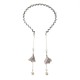 Elegant Hair Band Sweet Flower Pearl Pendant Fake Earrings Headbrand Hair Accessories for Women Girl Elegant Hair Band Sweet Flower Pearl Pendant Fake Earrings Headbrand Hair Accessories for Women Girl