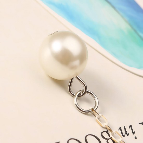 Elegant Hair Band Sweet Flower Pearl Pendant Fake Earrings Headbrand Hair Accessories for Women Girl Elegant Hair Band Sweet Flower Pearl Pendant Fake Earrings Headbrand Hair Accessories for Women Girl