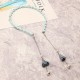 Elegant Hair Band Sweet Flower Pearl Pendant Fake Earrings Headbrand Hair Accessories for Women Girl Elegant Hair Band Sweet Flower Pearl Pendant Fake Earrings Headbrand Hair Accessories for Women Girl