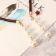 Sweet Hair Band Elegant Pearl Pendant Gemstone Fake Earrings Headbrand Hair Accessories for Women