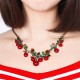 Sweet Red Cherry Earrings Necklace Jewelry Sets Tassel chandelier Earrings Gift for Women Sweet Red Cherry Earrings Necklace Jewelry Sets Tassel chandelier Earrings Gift for Women