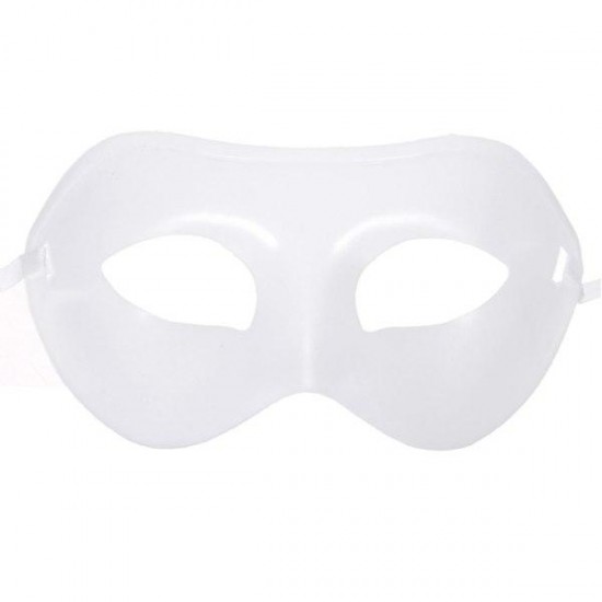 Black White Plastic Venetian Masquerade Half Face Eye Mask Unisex