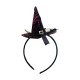Halloween Party Properties Hair Band Witch Pointy Cap Hat Orange Black Gold Rose Hair Accessories