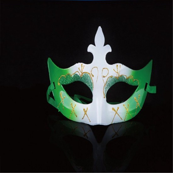 Multicolor Halloween Props Gold Dust Masquerade Mask