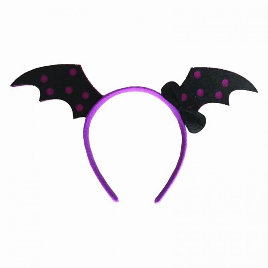 Pumpkin Witch Skull Devil Bat Wings Hair Band Halloween Costume Party Gothic Headbrand for Kid