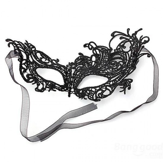 Venetian Sexy Black Lace Eye Mask Ball Halloween Masquerade