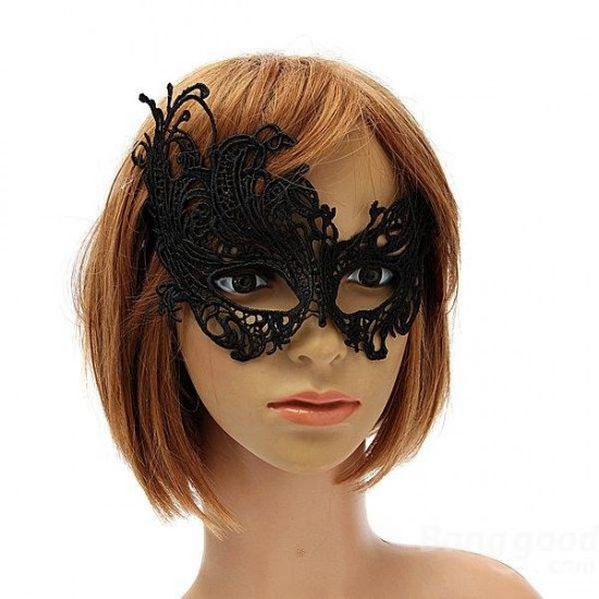 Venetian Sexy Black Lace Eye Mask Ball Halloween Masquerade