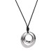 Alloy Necklace Double Circle Personality Simple Fashion Pendant for Women