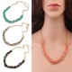 Alloy Winding Bead Statement Women Jewelry Necklace