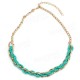 Alloy Winding Bead Statement Women Jewelry Necklace