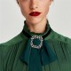 Choker Necklace Accessories Chiffon Bow Decorative Necklace Shirt Outside Collar for Women Choker Necklace Accessories Chiffon Bow Decorative Necklace Shirt Outside Collar for Women