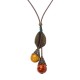Handmade Ceramic Colorful Beads Ball Leaf Leather Rope Vintage Long Necklace for Women Handmade Ceramic Colorful Beads Ball Leaf Leather Rope Vintage Long Necklace for Women