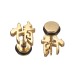 1 PC of YouQing Chinese Characters Friendship Ear Stud Titanium Steel Women Men Earrings