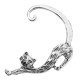 1Pc Trendy Left Ear Stud Cuff Exaggerated Alloy Winding Sexy Cat Earring for Women