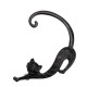 1Pc Trendy Left Ear Stud Cuff Exaggerated Alloy Winding Sexy Cat Earring for Women