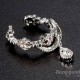 1pc Rhinestone Crown Wrap Ear Cuff Earring Hook No Piercing