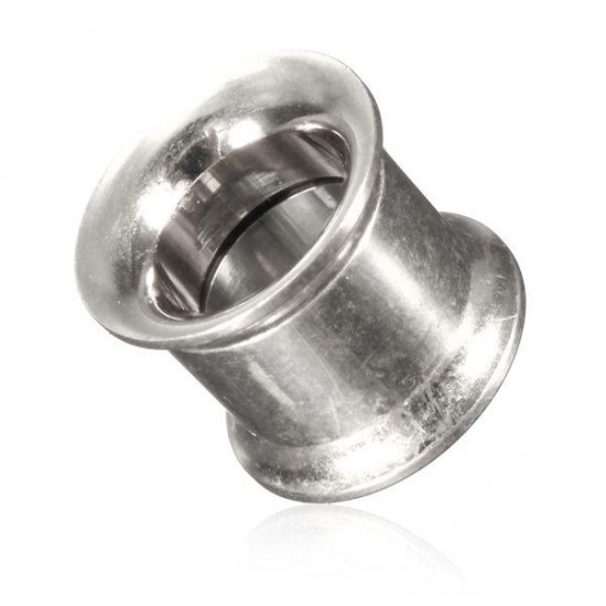 1pc Stainless Steel Flared Ear Plug Hollow Expander Tunnel Piercing