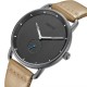 BAOGELA 1806 Ultra Thin Dial Case Men Wrist Watch Business Style Genuine Leather Quartz Watch