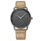 BAOGELA 1806 Ultra Thin Dial Case Men Wrist Watch Business Style Genuine Leather Quartz Watch