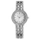 BAOSAILI B-8111 Diamond Ladies Bracelet Watch Fashionable Stainless Steel Strap Quartz Watch