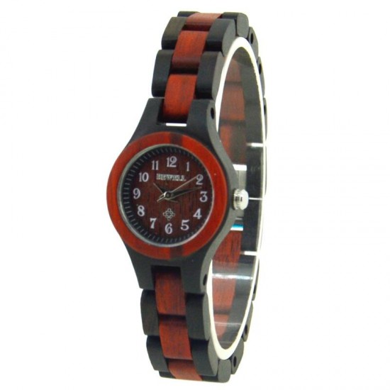 BEWELL ZS-W123A Simple Fashionable Wood Watch Women Quartz Wrist Watch